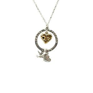 Desire Passion Love Sterling Silver Chain Necklace Two Tones Didae Israel 925